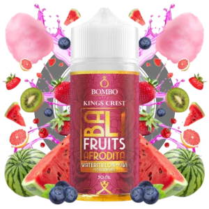 Aroma Longfill Watermelon + Kiwi + Strawberry + Afrodita de Bali Fruits (30ml en botella de 120ml).